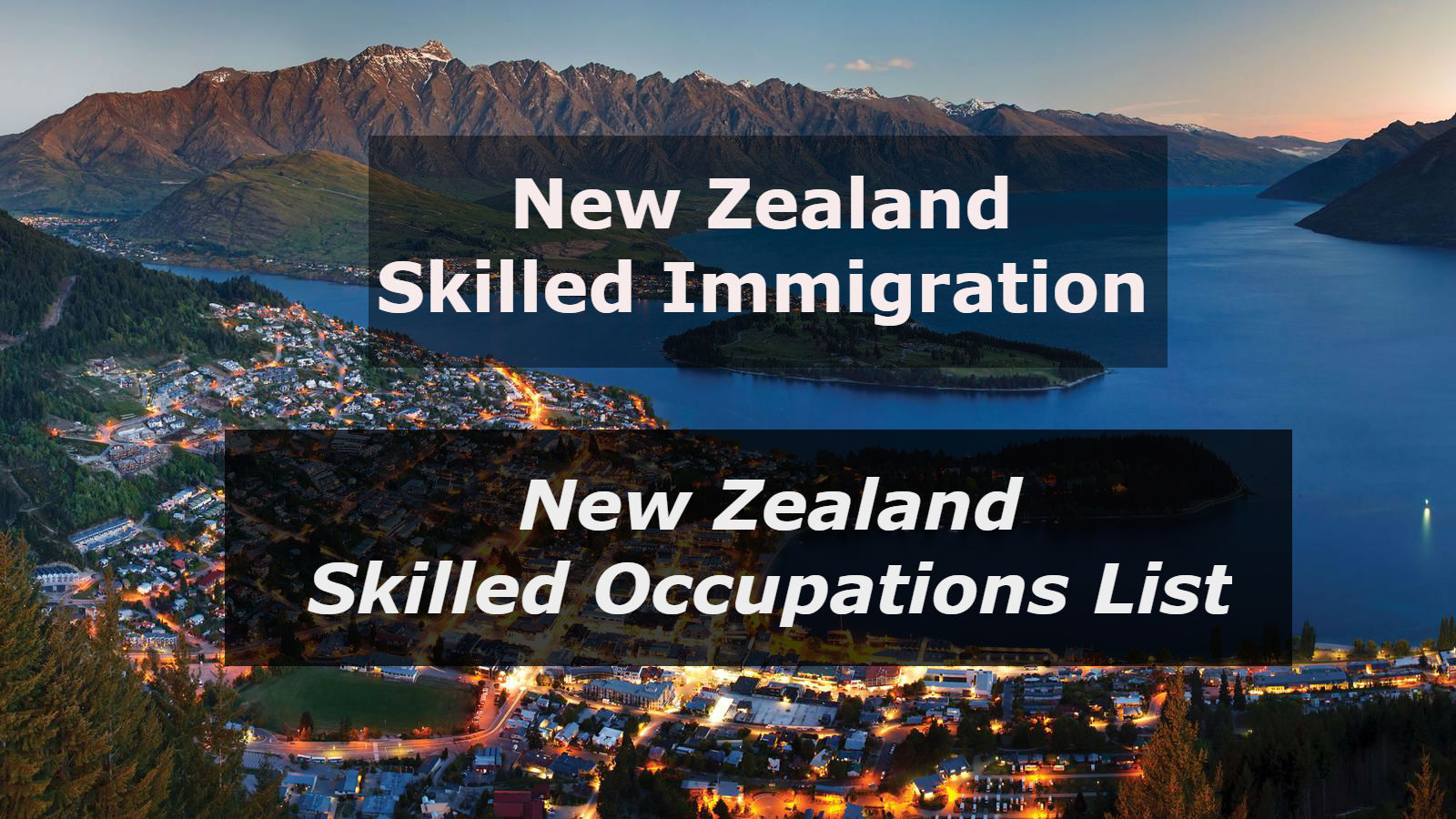 New Zealand Skilled Occupations List | New Zealand Skilled Immigration