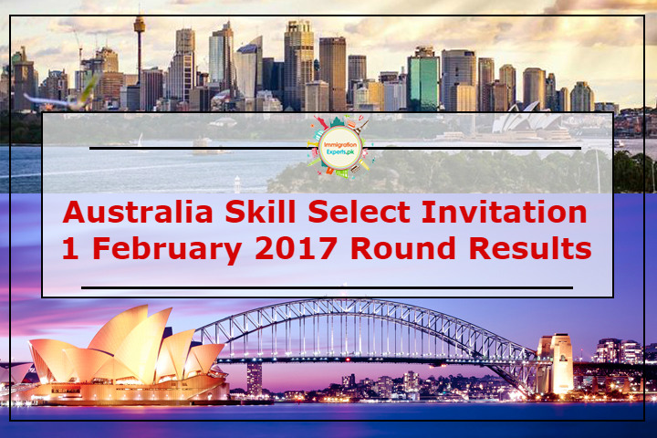 Australia Skill Select Invitation: 1 February 2017 Round Results