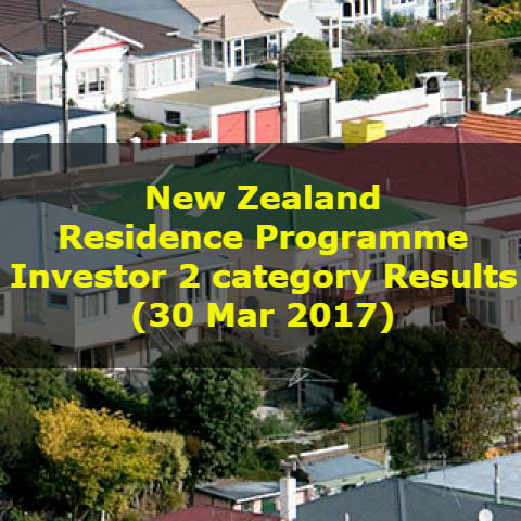 New Zealand Residence Programme – Investor 2 category Results (30 Mar 2017)