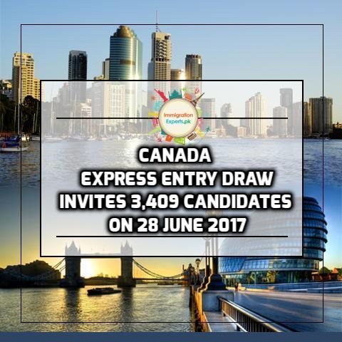 Canada Express Entry Draw Invites 3,409 Candidates On 28 June 2017