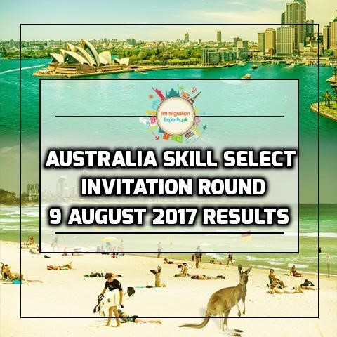 Australia Skill Select Invitation – 9 August 2017 Round Results