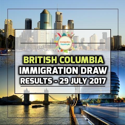 British Columbia Immigration Draw Results – 29 July 2017