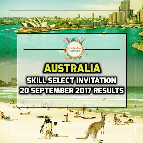 Australia Skill Select Invitation – 20 September 2017 Round Results