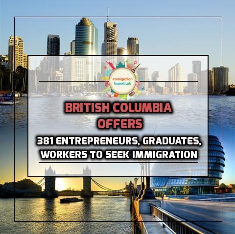 British Columbia Offers 381 Entrepreneurs, Graduates and Workers to seek Immigration