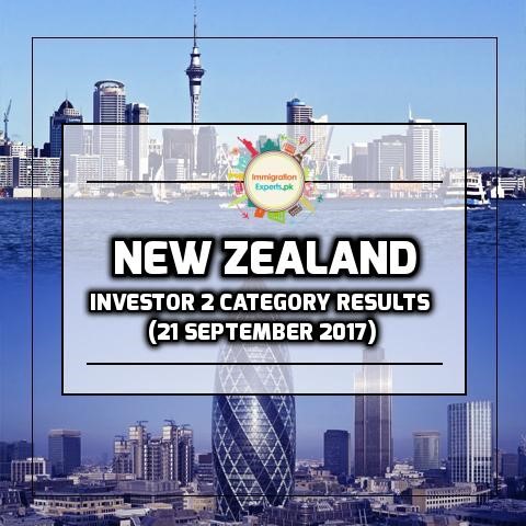 New Zealand Residence Programme – Investor 2 category Results (21 September 2017)