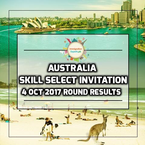 Australia Skill Select Invitation – 4 October 2017 Round Results