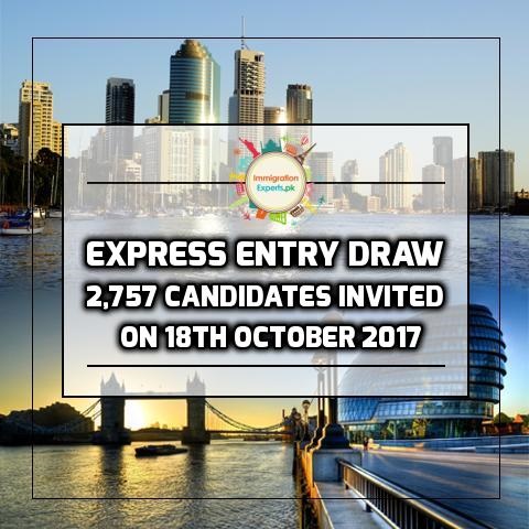 Express Entry Draw – 2,757 Candidates Received Invitation On 18th October