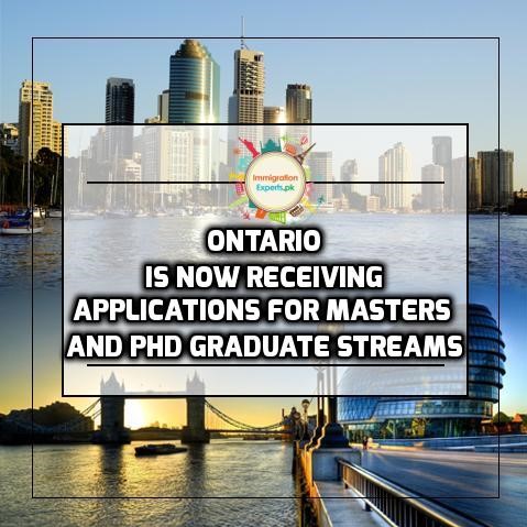 Ontario is Now Receiving Applications for Masters and PhD Graduate Streams