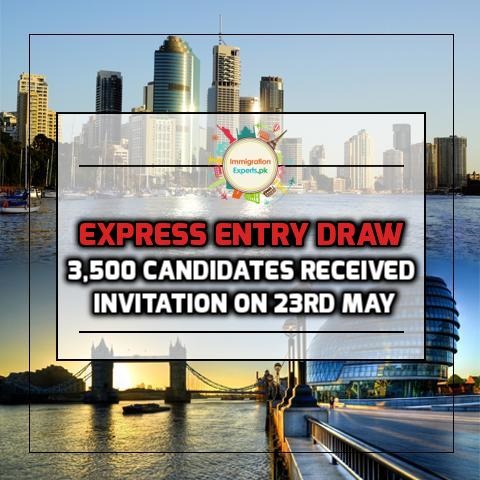 Express Entry Draw – 3,500 Candidates Received Invitation On 23rd May