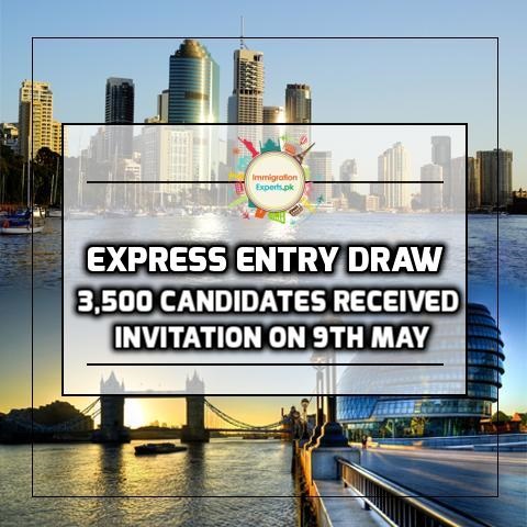 Express Entry Draw – 3,500 Candidates Received Invitation On 9th May