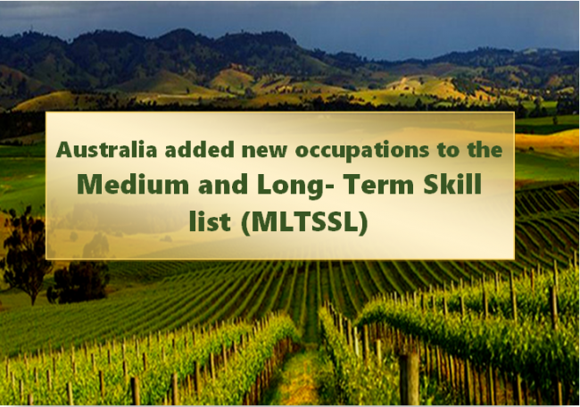 Australia brings New Occupations to the Medium and Long-Term Skill list (MLTSSL)