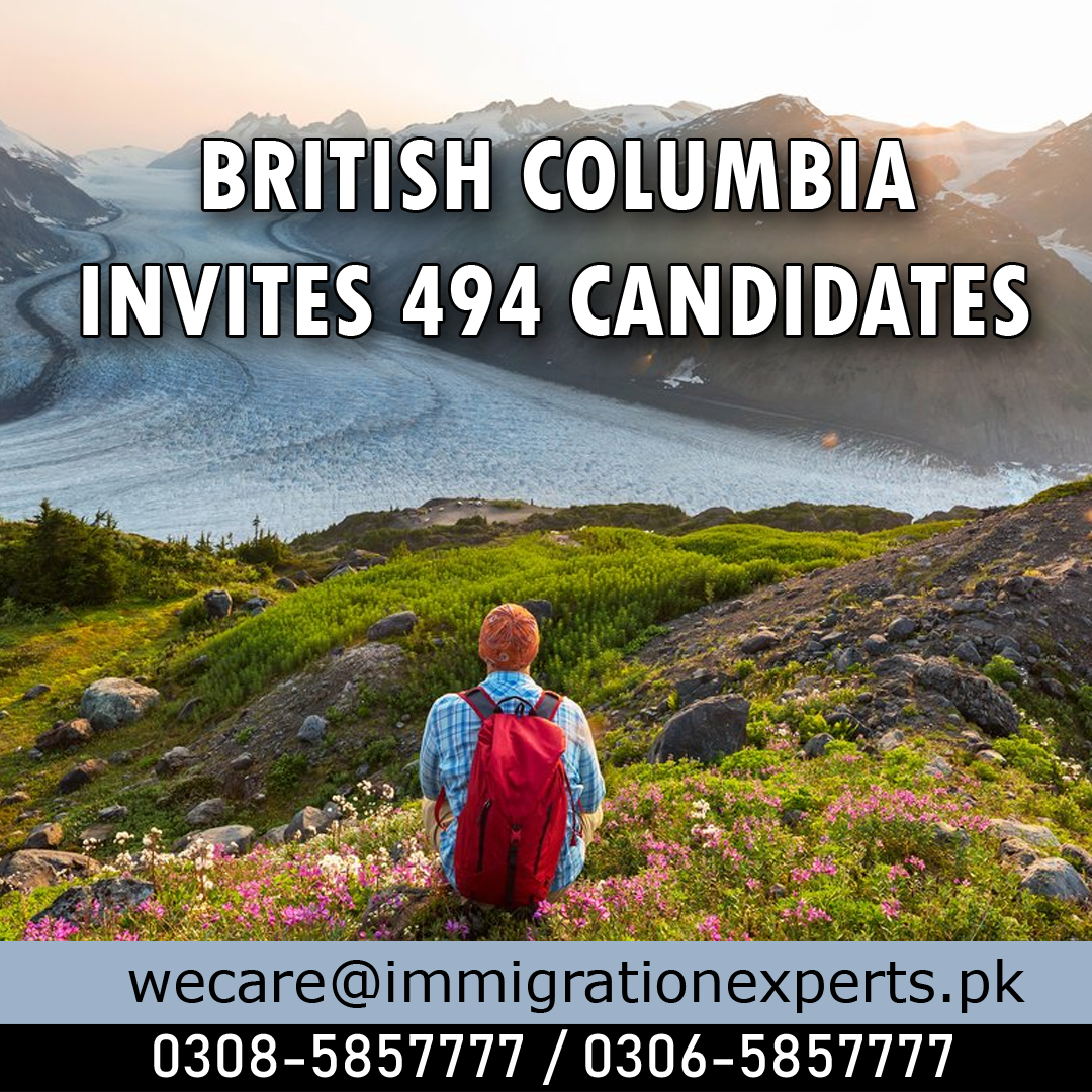 British Columbia invites 494 candidates