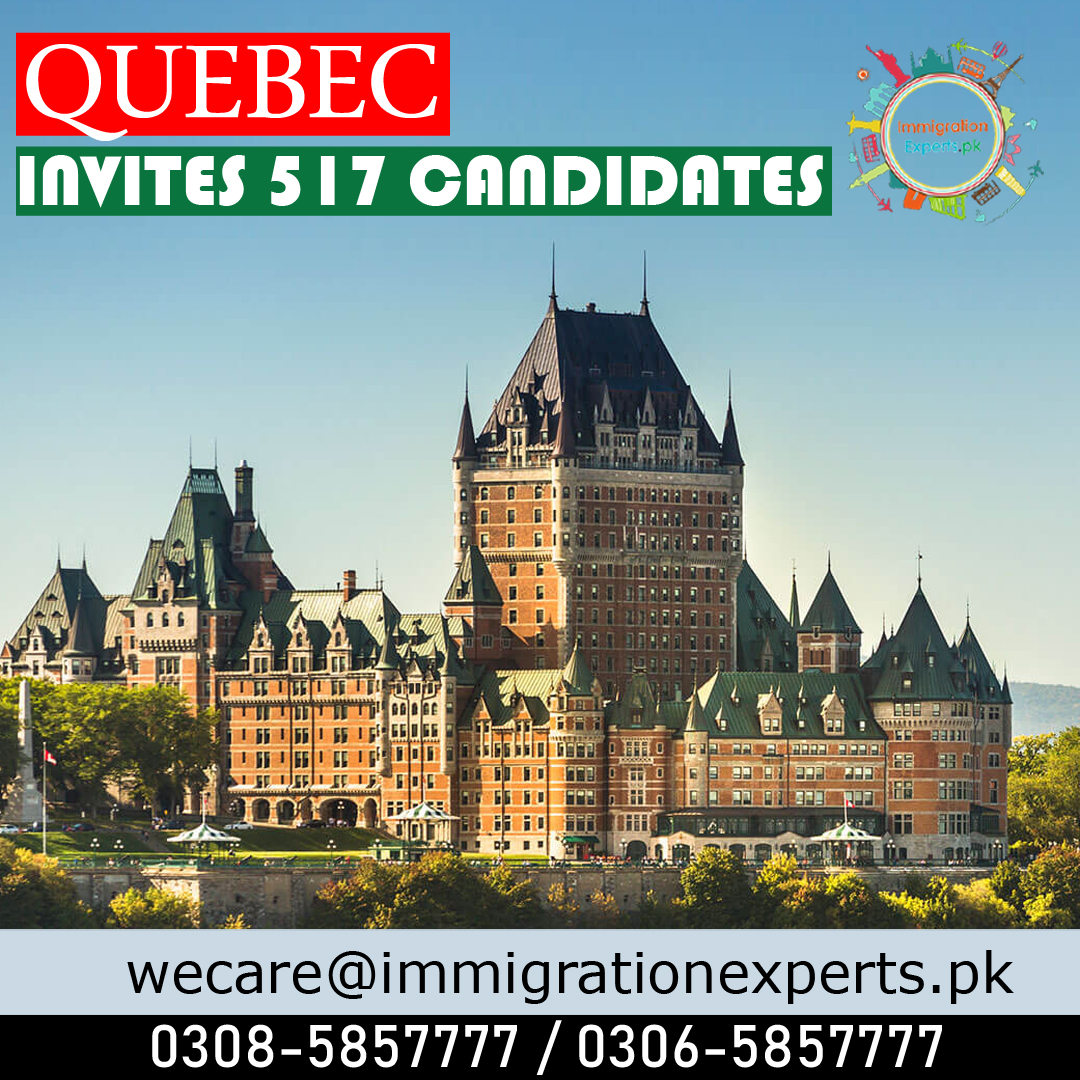 QUEBEC issued 517 invitations to Candidates.