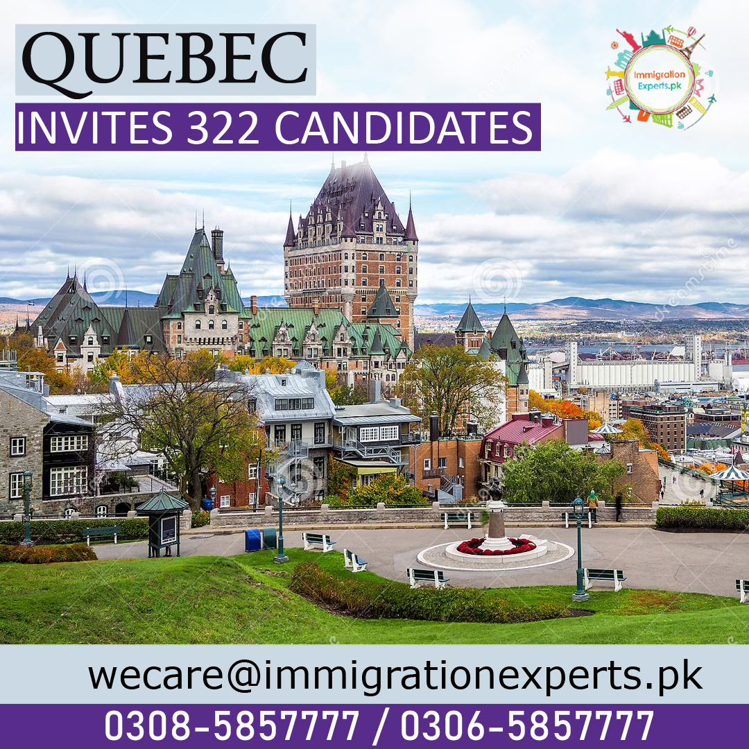 QUEBEC issued 322 invitations to Candidates.