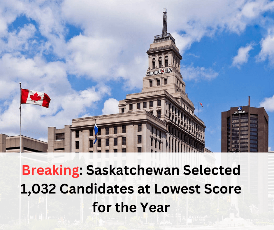 Breaking: Saskatchewan Selected 1,032 Candidates at Lowest Score for the Year