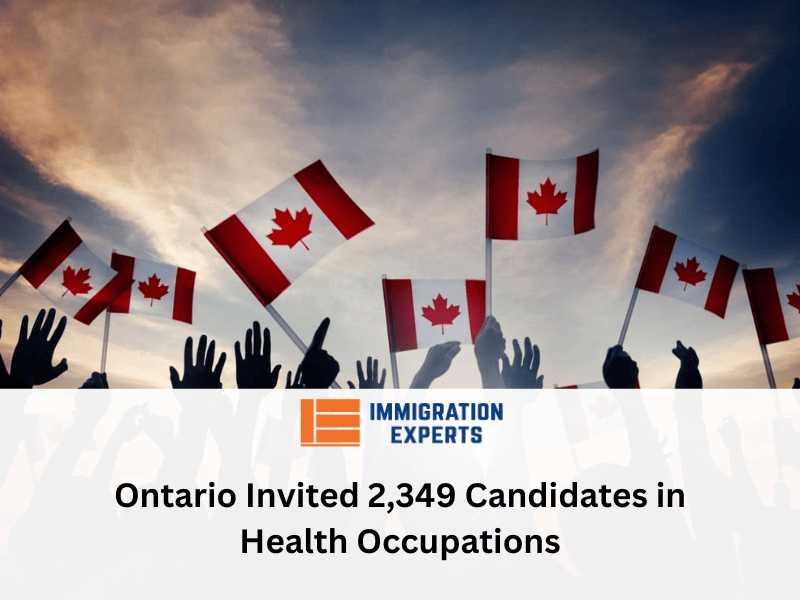 Ontario Invited 2,349 Candidates in Health Occupations