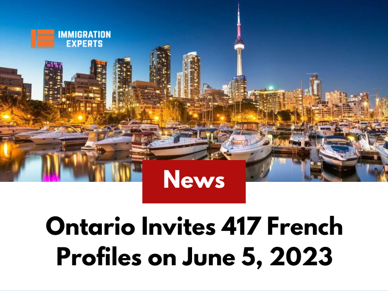 Ontario Invites 417 French Profiles on June 5, 2023