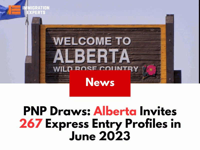 PNP Draws: Alberta Invites 267 Express Entry Profiles in June 2023