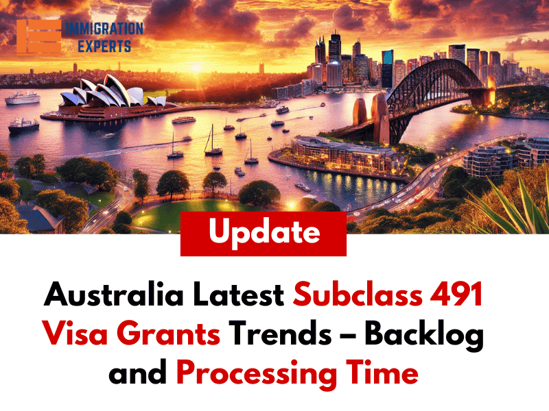 Australia Latest Subclass 491 Visa Grants Trends – Backlog and Processing Time