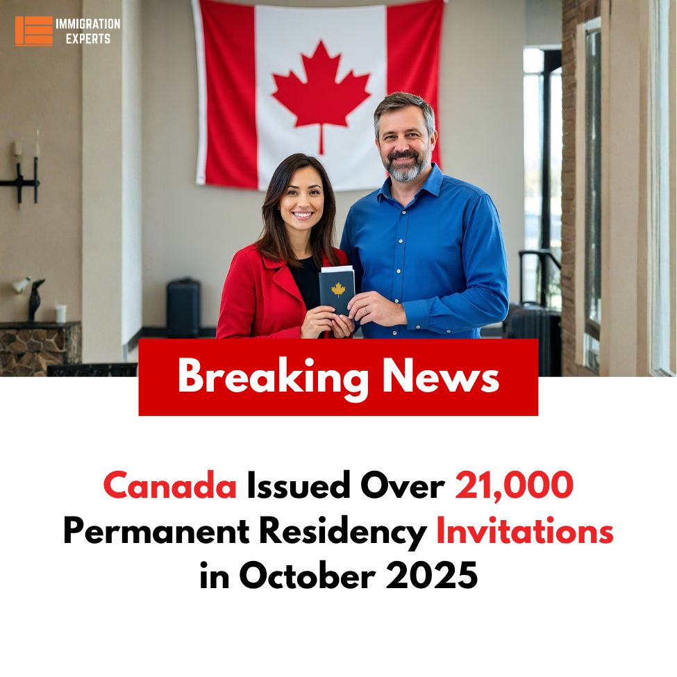 Canada Issued Over 21,000 Permanent Residency Invitations in October 2025