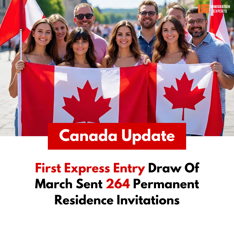 Breaking News: Canada Issues 264 PR Invitations in First Express Entry Draw of March 2026