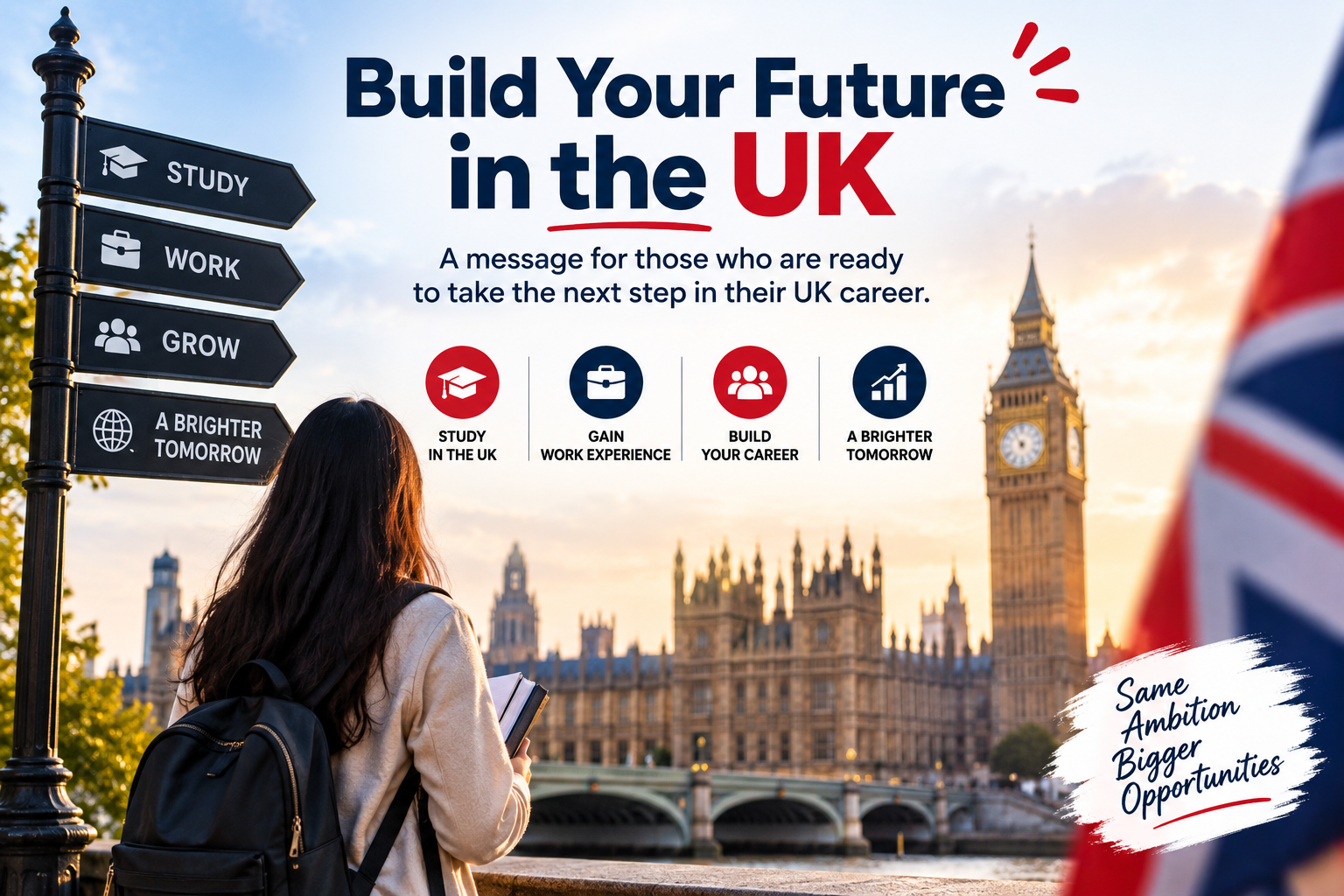 Build Your Future in the UK: A message for those who are ready to take the next step in their UK career.